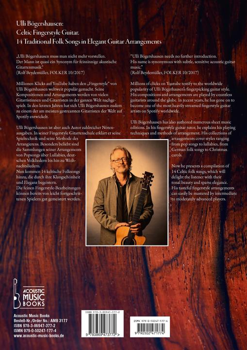 Actual product image Celtic Fingerstyle Guitar (English, German, Ulli Bögershausen, 2020)