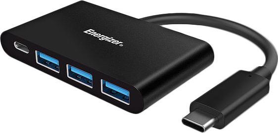 Energizer Adattatore Ultimate USB-C a USB-A 3.0 + Hub USB-C nero (USB-C, 4 Porti)