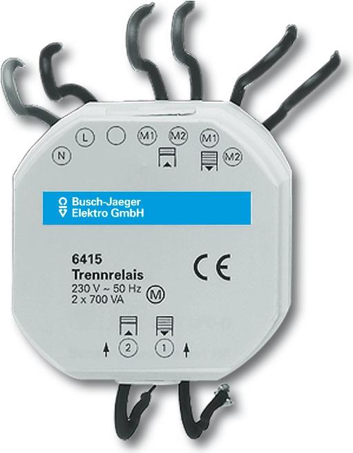Produktbild Busch-Jaeger Trennrelais 2-f. 6415 6415 (6415)