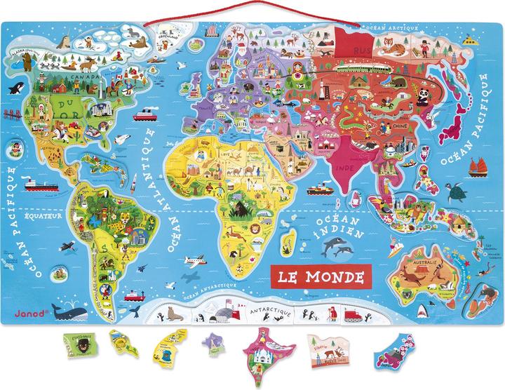 Immagine prodotto Janod Mappa del mondo (92 pezzi)