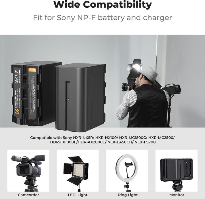 Produktbild K&F Concept 4pcs Filter Kits, ND8+ND16+ND32+ND64, HD, Anti-Reflection Green Coating, Waterproof and Scratch Resi (Kamera Akku)