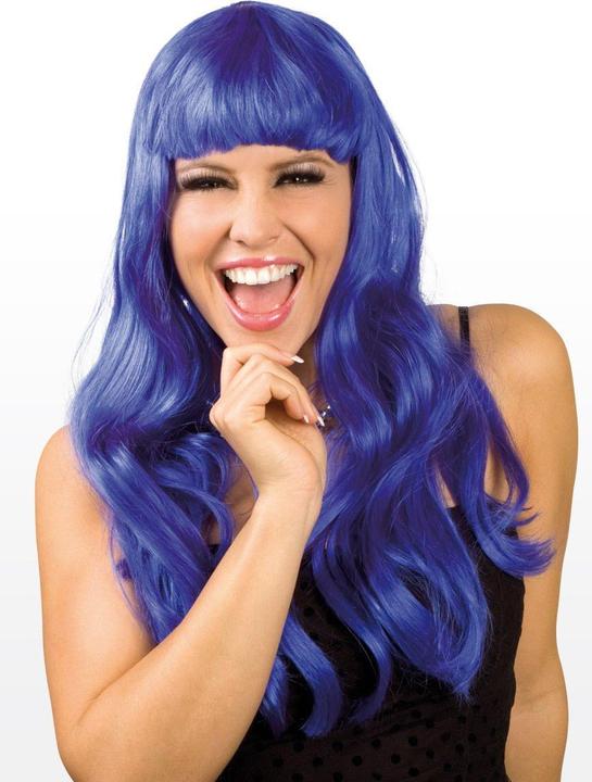 Actual product image Fasnacht Wig Chique blue