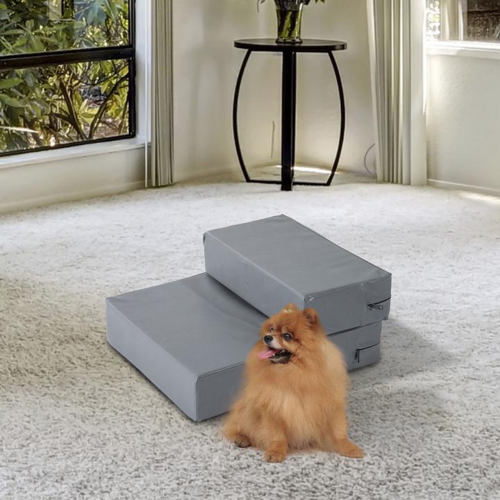 Image du produit PawHut Escalier pour chien pliable (Chien, Lavable)