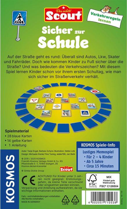 Energie-Label Kosmos Der echte Scout Sicher zur Schule (D) (Deutsch)