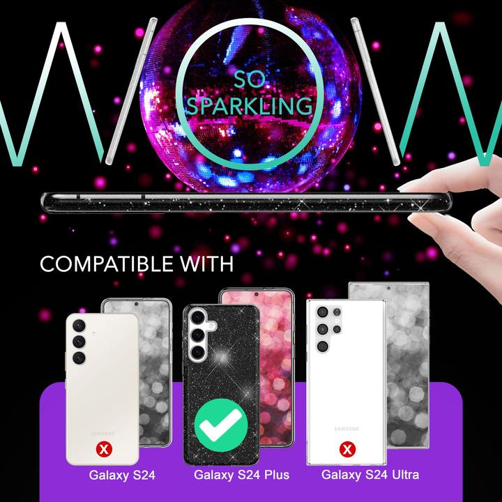 Produktbild Nalia Glitzer Hybrid Hülle (Samsung Galaxy S24+)