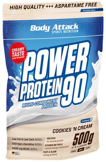 Produktbild Body Attack New Power Protein 90 (500g Beutel) (Cookies and Cream, 1 Stk., 500 g)