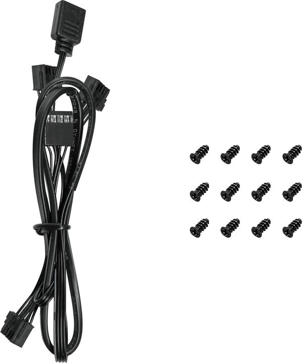 Actual product image Deepcool FL12 3in1 120x120x25 Black (120 mm, 3 x)