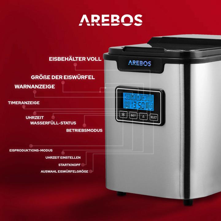 Immagine prodotto Arebos Macchina per i cubetti di ghiaccio