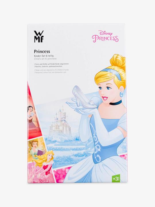 Produktbild WMF Kindergeschirr Kinderbesteck 6tlg Disney Princess Edelstahl poliert spülmaschinengeeignet