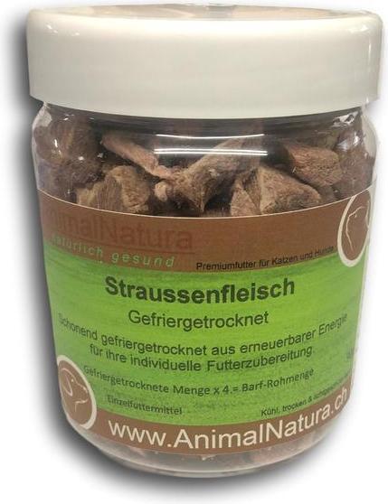 Produktbild AnimalNatura BARF Straussenfleisch Gefriergetrocknet (Junior, 1 Stk., 90 g)