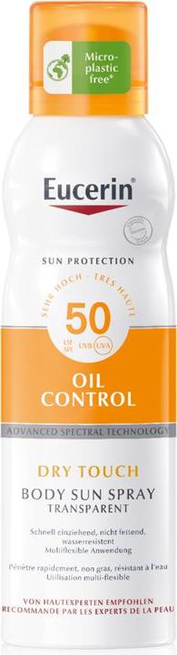 Image du produit Eucerin SUN Body Spray Oil Control Dry Touch SPF 50 (Spray solaire, SPF 50, 200 ml, 190 g)