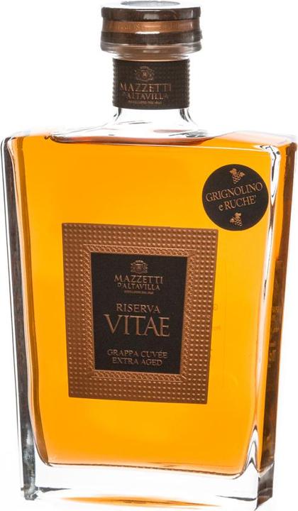Actual product image Mazzetti d'Altavilla Riserva Vitae in wooden crate 0,7l 43%