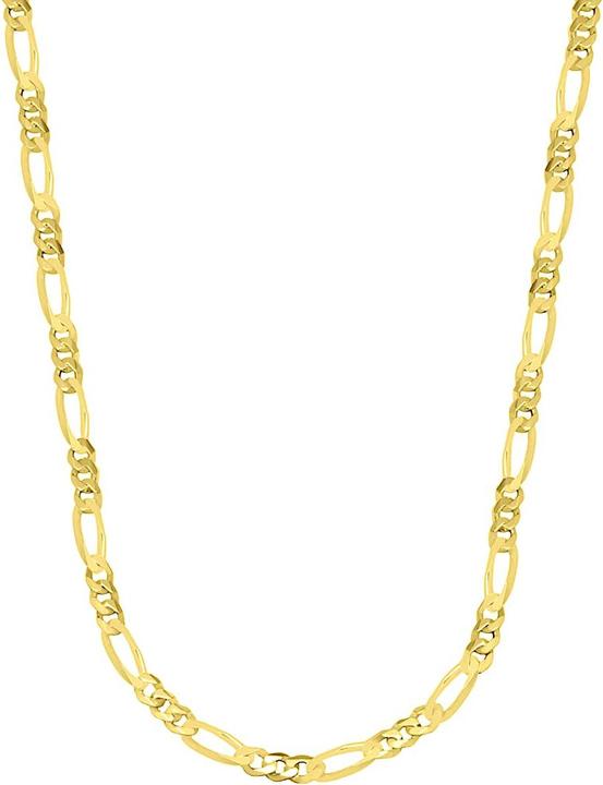 Actual product image Candy Figaro necklace Aigle 3.4 mm, 925 sterling silver, gold-plated (925 Sterling silver, 18k gold-plated, 45 cm)