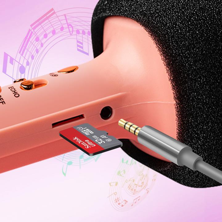 Actual product image Maxlife Bluetooth microphone with speaker MXBM-600 pink