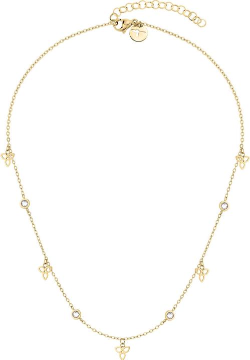 Tamaris Stylish gold-plated necklace with zircons TJ-0002-N-45 (L) (Stainless steel, 40 cm)