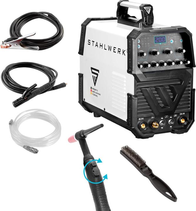 Stahlwerk Schweissgerät AC/DC WIG 200 Puls ST IGBT / 200 A