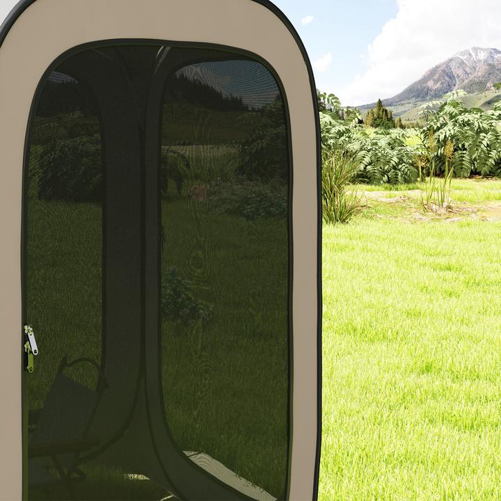 Immagine prodotto Outsunny Campingzelt Oxfordstoff, Stahldraht Khaki (Tenda pitching)