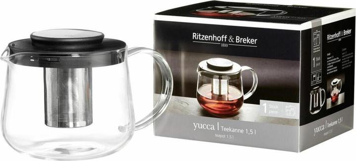 Actual product image Ritzenhoff & Breker Yucca Single Teapot 1500 ml Black (1.50 l)