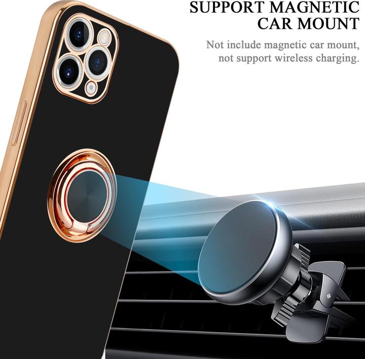 Produktbild Cadorabo Hülle für Apple iPhone 11 PRO MAX im TPU mit Kameraschutz und Ring LM089 Style (Apple iPhone 11 Pro Max)