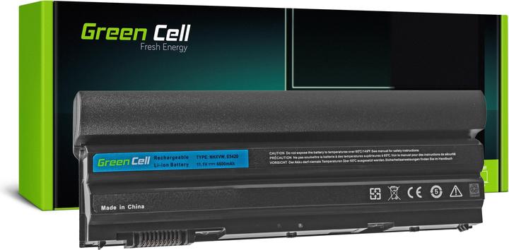 Actual product image GreenCell DE56T Baterija Žalias Cell for Dell Latitude E5420 E5520 E6420 E6520 1 (9 Cells, 6600 mAh)