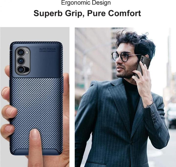 Produktbild Screenguard Oppo Reno4 Pro 5G Hülle Carbon Design TPU Case (Oppo Reno 4 Pro 5G)