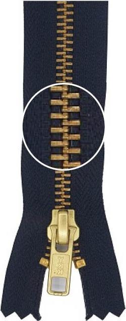 Immagine prodotto YKK Chiusura lampo in metallo oro non separabile 5mm 14cm 058 navy beni industriali (14 cm)