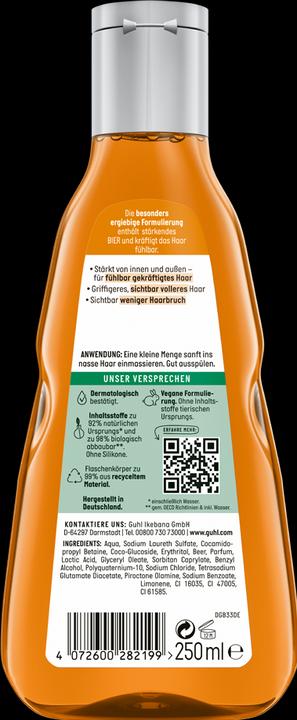 Produktbild Guhl Intensiv Shampoo kräftigend (250 ml, Flüssiges Shampoo)