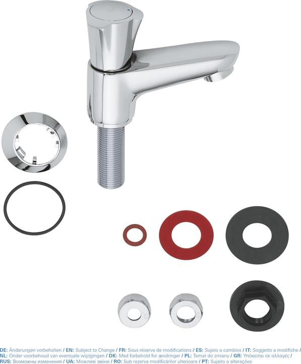 Actual product image Grohe Pillar tap Costa 20404001 chrome without pop-up waste