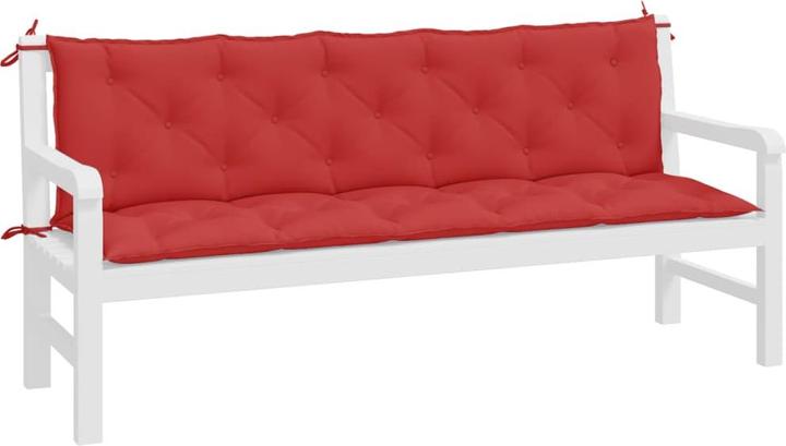 Actual product image VidaXL Garden bench cushions 2 pcs. O x ford fabric (180 x 50 x 7 cm)