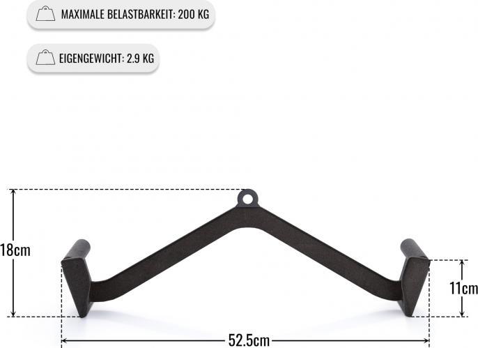 Produktbild Gorilla Sports Latzug-/Rudergriff