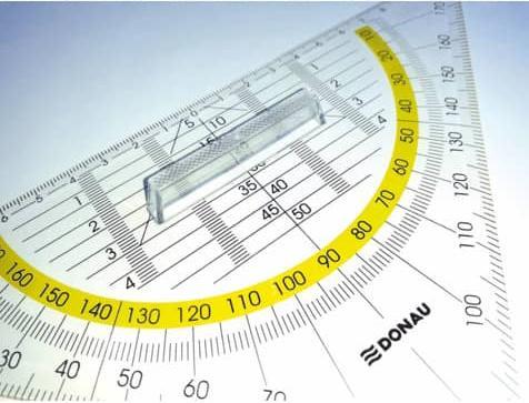 Produktbild Donau Geometrie-Dreieck mit Griff 25 cm transparent (250 mm)