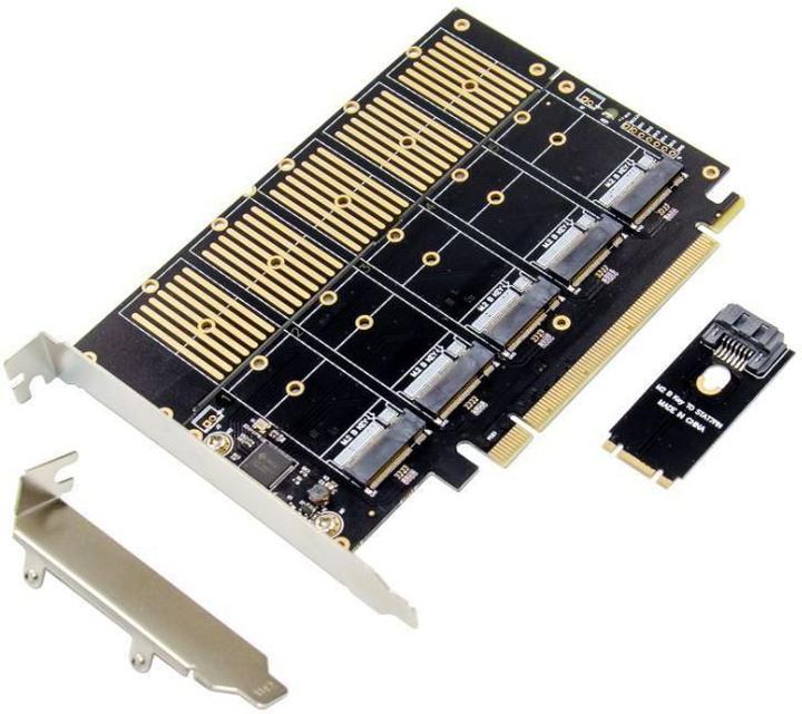Immagine prodotto MicroConnect Scheda/adattatore di interfaccia MC-PCIE-JMB585 M.2, SATA incorporato