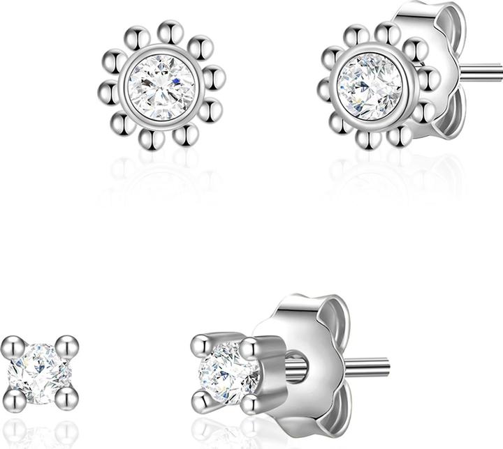 Glanzstücke München Damen Blume Sterling Silber Zirkonia silber - 23812 (Sterling Silber)