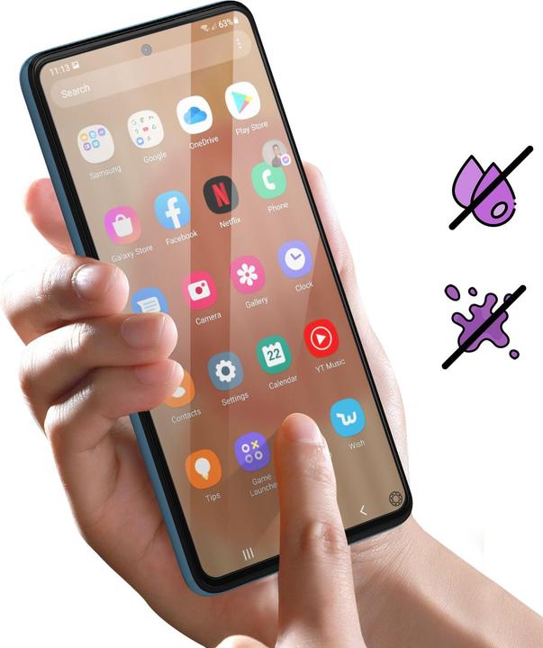 Actual product image Bigben Connected Glass screen protector (1 Piece, Samsung Galaxy A72)