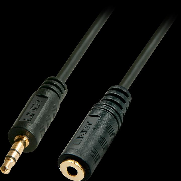 Actual product image Lindy Audio verlaeng. Stereo 3.5mm/5m 3.5mm jack m/f gold plated (5 m, 3.5mm jack (AUX))