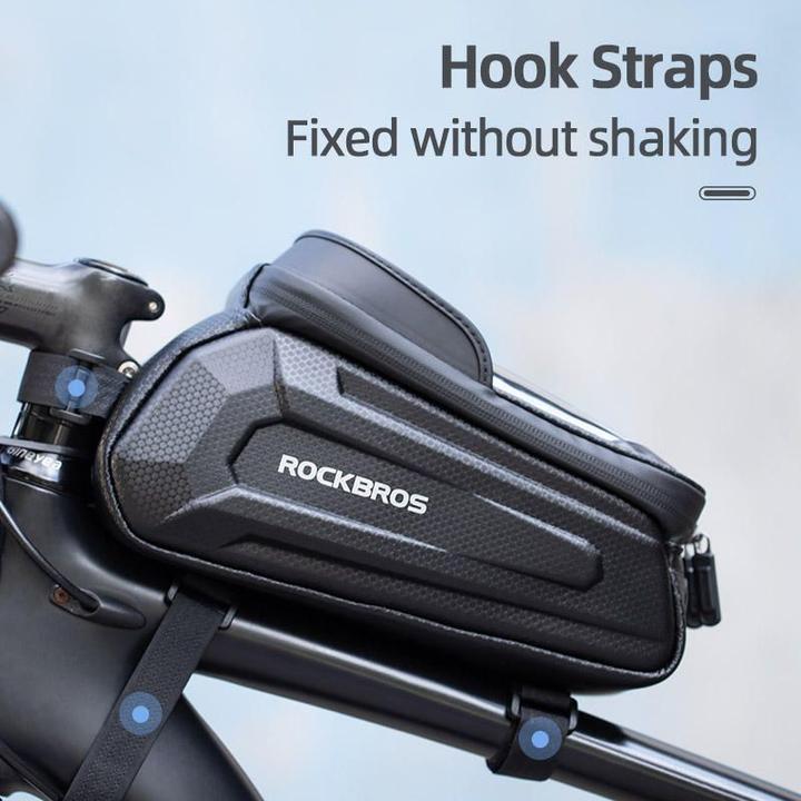 Productafbeelding Rockbros B68-1 gepantserde fietstas voor telefoon 1,5l - zwart (1.70 l, Draagtas)