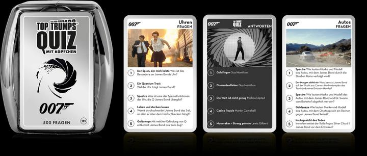 Produktbild Unique Top Trumps Quiz James Bond (Deutsch, 2022)