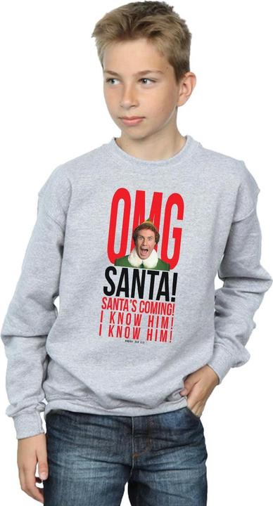Immagine prodotto Elf OMG Santa I Know Him Felpa Ragazzi (116)