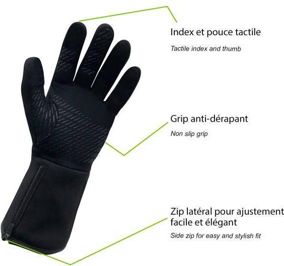 Actual product image Wantalis Heated under gloves black (S)