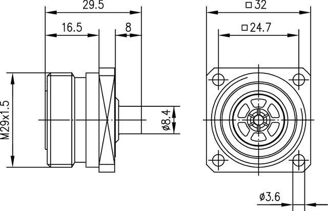 Immagine prodotto Telegärtner Presa integrata 7-16 (Cavi antenna)