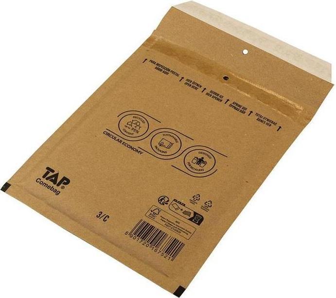 Produktbild Transpak Luftpolsterversandtasche Innenmass 140x215mm Aussenmass 170x225mm B6 Papier/Kunststoff LxBmm (100 x)