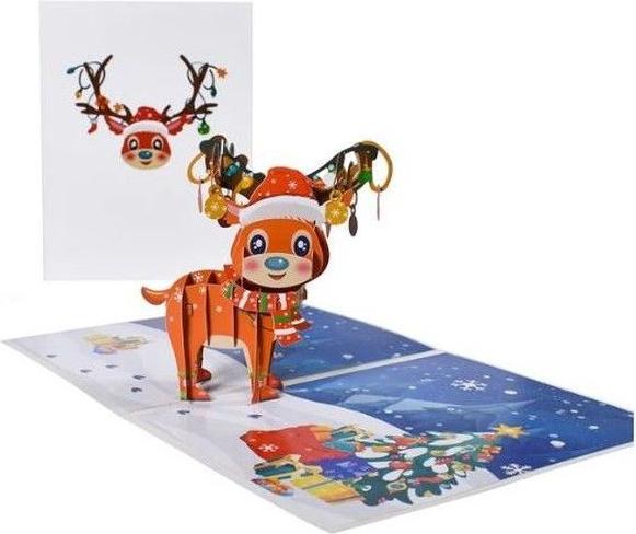 Produktbild MU Classic Saluts Series 3D Pop-Up Weihnachtskarte (1 Stk.)