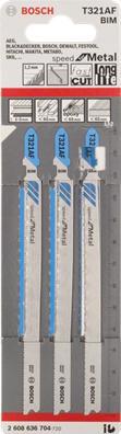 Produktbild Bosch Professional Zubehör PRO Metal Pipes and Profiles T321AF Stichsägeblatt, 132 mm, 5-tlg.