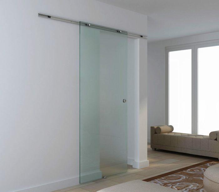 Immagine prodotto Swisshandel24 Porta scorrevole in vetro Porta scorrevole in vetro Porta della stanza Vetro smerigliato 775 / 900