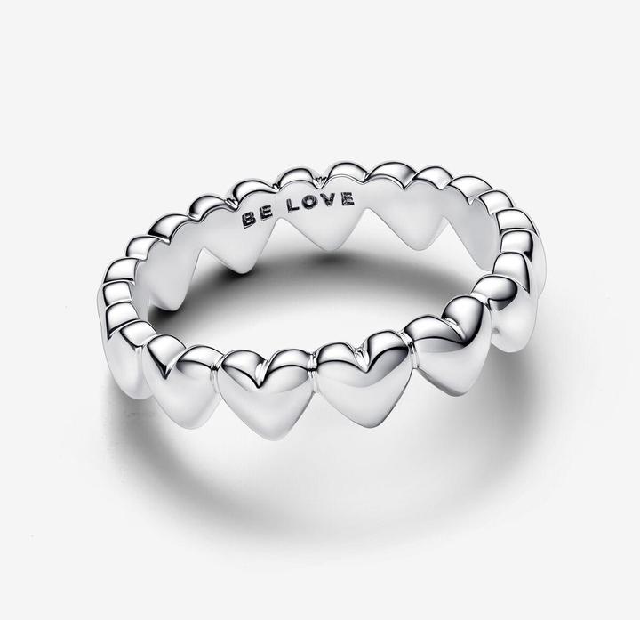 Produktbild Pandora Moments Reihe Von Herzen Ring Silber (56, 925 Silber)
