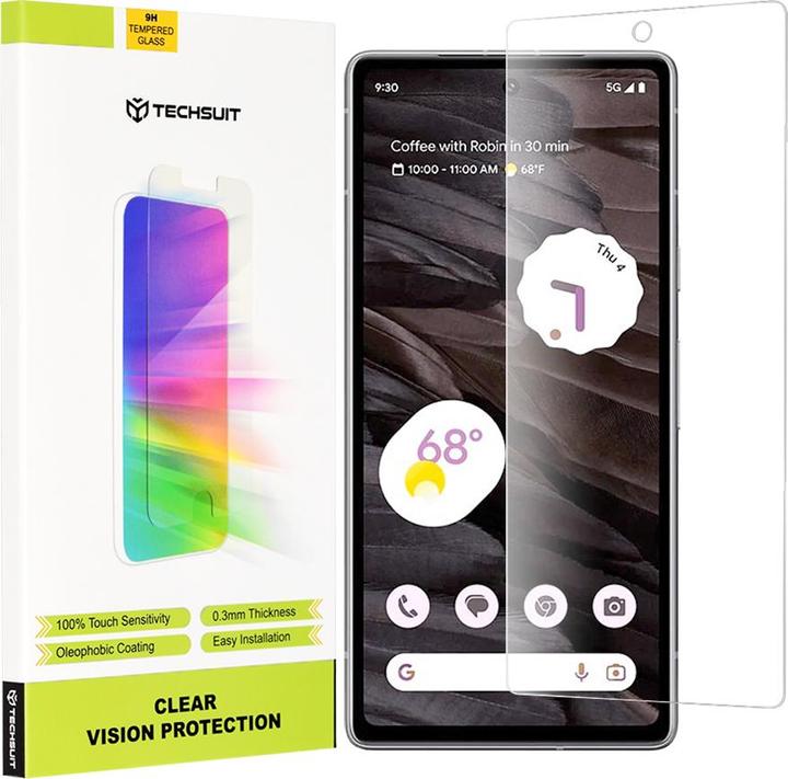 Actual product image Techsuit - Clear Vision Glass - Google Pixel 7a - Transparent (1 Piece, Google Pixel 7a)
