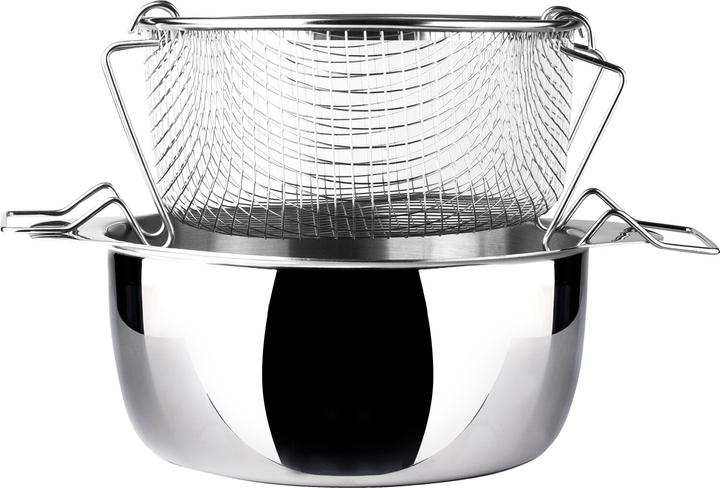 Produktbild Ibili Frittiertopf mit Deckel 20 cm Ideal für das fettarme Frittieren, geeignet auch für Induktionsherde