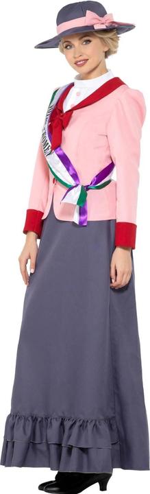 Actual product image Smiffys Womens/Ladies Deluxe Victorian Suffragette Costume Set (M)