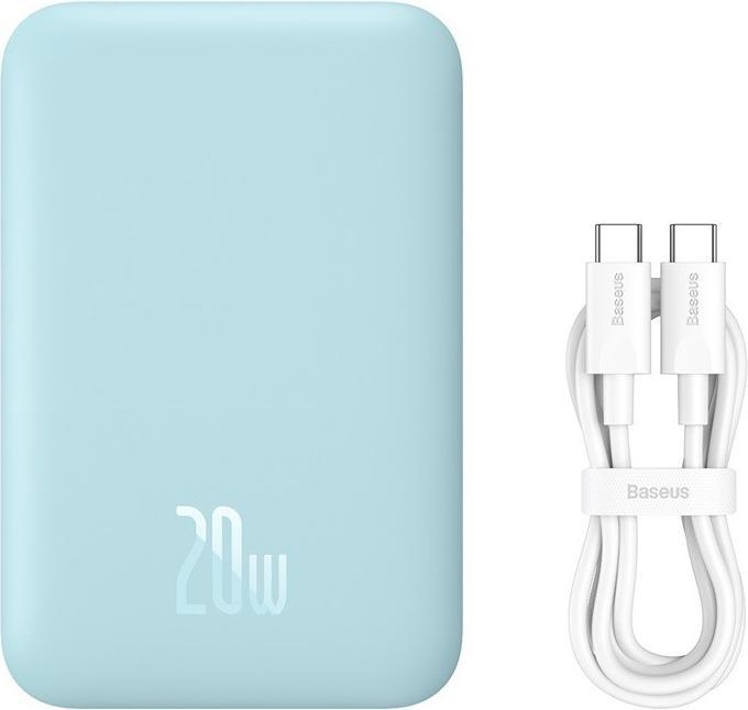 Actual product image Baseus Powerbank mini 6000 mAh 20W (blue) (6000 mAh, 20 W, 20 Wh)
