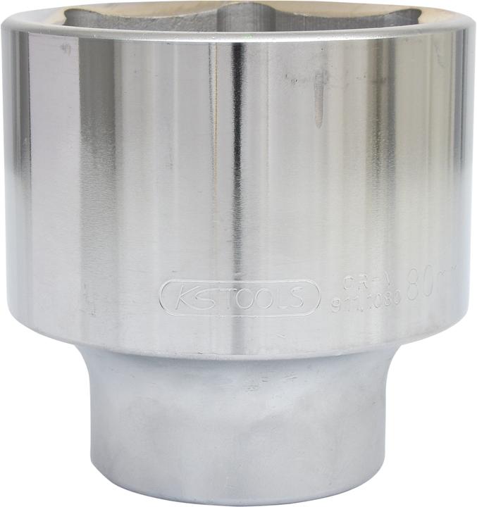 Produktbild KS Tools 1" Sechskant-Stecknuss kurz (80 mm)